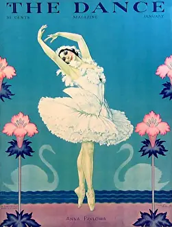 Celebrity Prints: The Dance 1929 1920s USA Anna Pavlova magazines ballet maws
