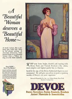 Products Prints: Devoe varnish 1920s USA CC portraits night dresses