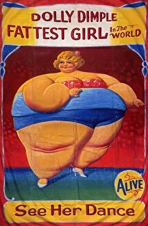 Posters Collection: Dolly Dimple 1900s freaks show dieting fat heavy entertainers