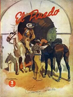 1940's Collection: El Ruedo 1949 1940s Spain cc magazines horses matadors matadores posters