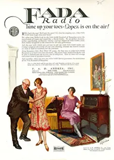 Dancers Prints: Fada Radio 1920s USA cc radios grandparents grandfathers grandmothers