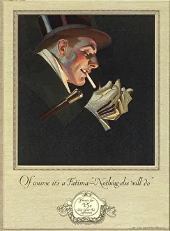 Fatima 1920s USA cigarettes smoking turkish mens evening dress Leyendecker Fatima 1920s USA cigarettes smoking turkish mens evening dress Leyendecker