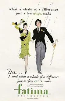 Fatima 1930s USA cc raining couples mens top hats tails canes womens