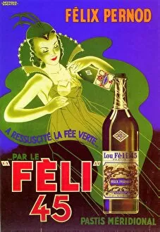 Nineteen Thirties Collection: Felix Pernod 1930s France rklf Absinthe alcohol itnt