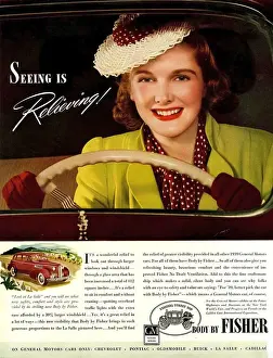 Fisher 1930s USA mcitnt women woman drivers driving cars