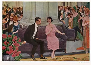 Flirting Couple at Ball 1920s France cc balls flirting party