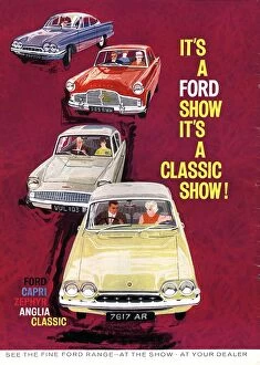 Advertise Collection: Ford Capri / Ford Zephyr / Ford Anglia 1950s UK cars