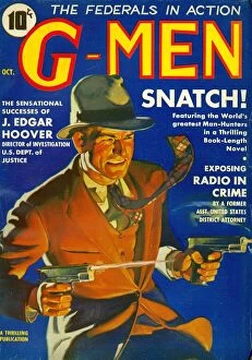 1930's Collection: G-Men GMen GMen 1935 1930s USA FBI detectives pulp fiction magazines