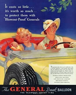 Images Dated 21st April 2005: General 1930s USA tyres women woman drivers driving