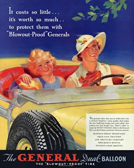Images Dated 2005: General 1930s USA tyres women woman drivers driving