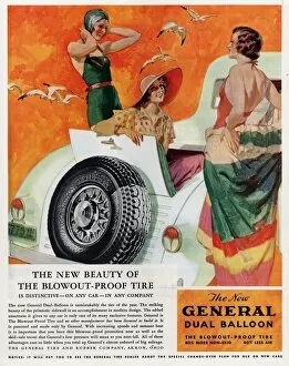 Images Dated 21st April 2005: General 1933 1930s USA tyres womens swimwear bathing costumes
