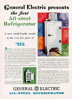 General Electric 1929 1920s refridgerators refrigerators fridges appliances steel