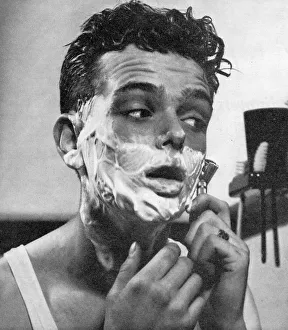 American Prints: Gillette 1937 1930s USA razors