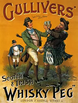 Gullivers 1899 1890s UK whisky alcohol whiskey advert Gullivers Scotch Scottish