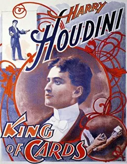 Adverts Collection: Harry Houdini 1910s UK escapologist magicians born 1874 Eric Weiss