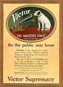 Images Dated 28th November 2008: HMV Victor 1920s UK cc nipper dogs logos his masters voice masters