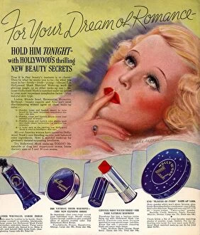 1930's Collection: Hollywood 1930s USA make-up makeup make up red lipstick womens portraits iws