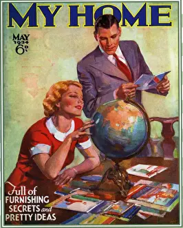 My Home 1934 1930s USA magazines planning holidays globes brochure honeymoons tourism