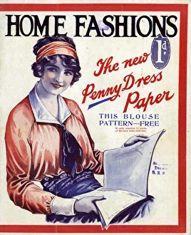 Home Fashion 1920s UK womens first issue portraits magazines