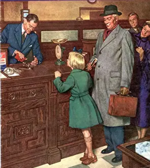 John Bull Prints: John Bull 1940s UK banks post office magazines banking