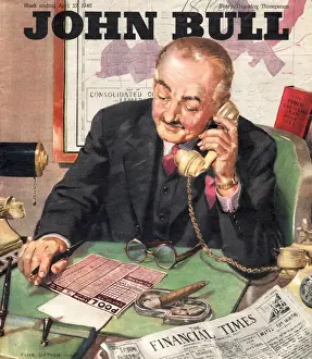 John Bull 1946 1940s UK FT bosses financial times pools gambling magazines