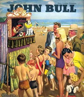 John Bull 1946 1940s UK holidays punch and judy show beaches seaside seaside magazines