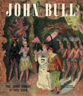 John Bull 1946 1940s UK pantomimes clowns chorus girls magazines
