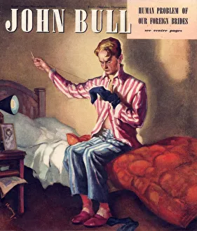 Images Dated 2007: John Bull 1947 1940s UK darning socks hosiery
