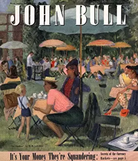 Images Dated 2003: John Bull 1947 1940s UK picnics magazines food eating parks