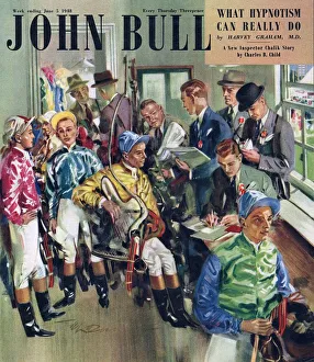John Bull 1947 1940s UK riding horses horse racing magazines