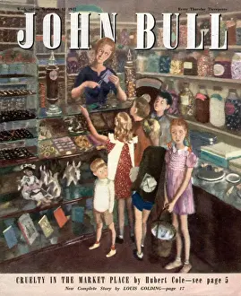 John Bull 1947 1940s UK sweet shops penny sweets magazines