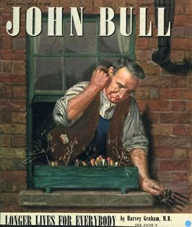 Images Dated 9th August 2006: John Bull 1947 1940s UK window boxes magazines horticulture