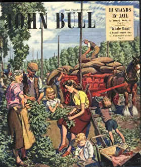 John Bull 1948 1940s UK farms farming hops magazines