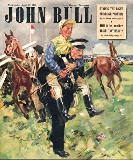 John Bull 1948 1940s UK horses horse racing jockeys magazines John Bull 1948 1940s UK horses horse racing jockeys magazines