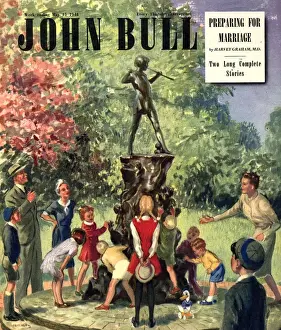 John Bull 1948 1940s UK J M Barrie kensingtons gardens peter pan london parks magazines