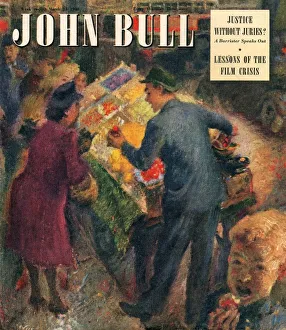 John Bull Prints: John Bull 1948 1940s UK markets shopping grocers magazines family greengrocers