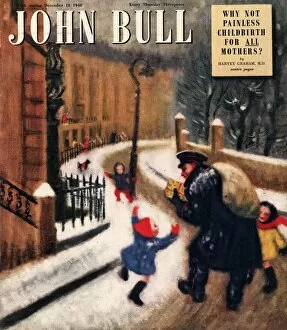 Images Dated 15th November 2004: John Bull 1948 1940s UK postman postmen magazines