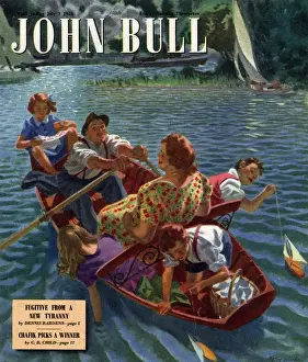 Images Dated 2004: John Bull 1948 1940s UK rowing boats the on rivers magazines