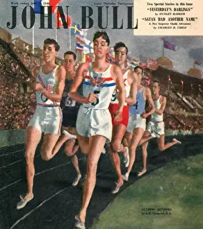 John Bull 1948 1940s UK sports races athletes runners running olympics athletics