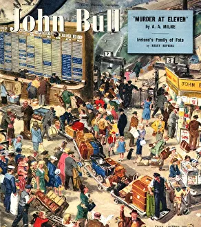 John Bull 1949 1940s UK holidays trains stations magazines