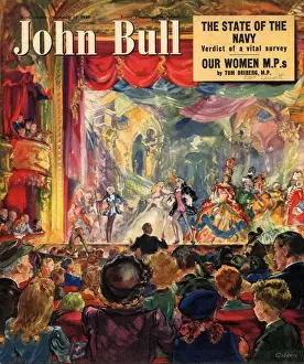 Nineteen Forties Prints: John Bull 1949 1940s UK pantomimes cinderella magazines