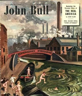 Images Dated 24th April 2004: John Bull 1949 1940s UK swimming sports magazines canals Turrali