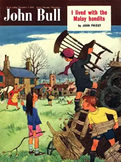 John Bull 1950 1950s UK guy fawkes fireworks bonfires magazines