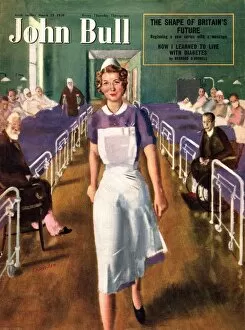 John Bull Collection: John Bull 1950 1950s UK hospitals nurses magazines medical