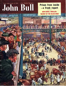 John Bull Prints: John Bull 1950 1950s UK smithfield cattle markets farmers cows show magazines farming