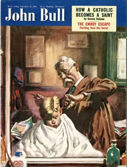 John Bull 1950 1950s UKs haircuts hairdressers magazines