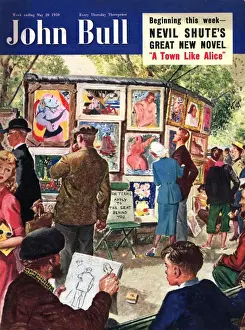 British Prints: John Bull 1950s UK artists london paintings magazines