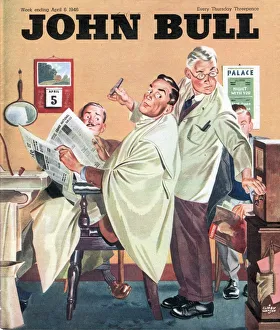 John Bull 1950s UK barbers mens radios magazines