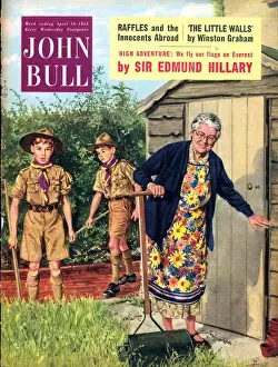 Horticulture Prints: John Bull 1950s UK bob a job sheds boy scouts magazines