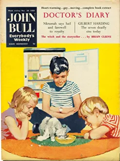 1950s Prints: John Bull 1950s UK cats magazines pets
